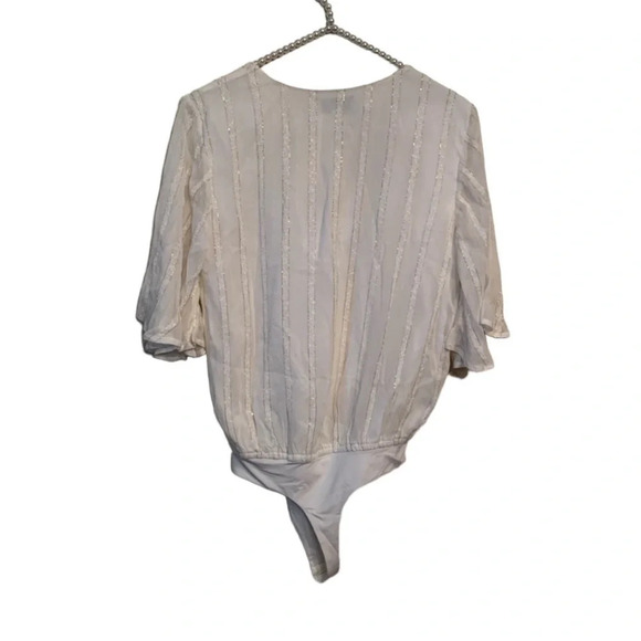 XXS new with tags L’academie bodysuit ivory Zoe stripe from Revolve - Picture 5 of 6